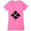 Ladies' Jersey Short-Sleeve Deep V-Neck T-Shirt Thumbnail