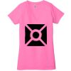 Ladies' Jersey Short-Sleeve Deep V-Neck T-Shirt Thumbnail