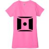 Ladies' Jersey Short-Sleeve Deep V-Neck T-Shirt Thumbnail