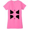Ladies' Jersey Short-Sleeve Deep V-Neck T-Shirt Thumbnail