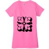Ladies' Jersey Short-Sleeve Deep V-Neck T-Shirt Thumbnail