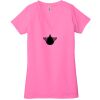 Ladies' Jersey Short-Sleeve Deep V-Neck T-Shirt Thumbnail