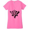 Ladies' Jersey Short-Sleeve Deep V-Neck T-Shirt Thumbnail