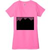 Ladies' Jersey Short-Sleeve Deep V-Neck T-Shirt Thumbnail