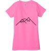 Ladies' Jersey Short-Sleeve Deep V-Neck T-Shirt Thumbnail
