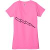 Ladies' Jersey Short-Sleeve Deep V-Neck T-Shirt Thumbnail