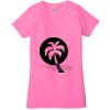 Ladies' Jersey Short-Sleeve Deep V-Neck T-Shirt Thumbnail