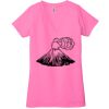 Ladies' Jersey Short-Sleeve Deep V-Neck T-Shirt Thumbnail