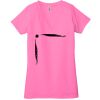 Ladies' Jersey Short-Sleeve Deep V-Neck T-Shirt Thumbnail