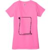 Ladies' Jersey Short-Sleeve Deep V-Neck T-Shirt Thumbnail