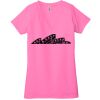 Ladies' Jersey Short-Sleeve Deep V-Neck T-Shirt Thumbnail
