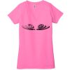 Ladies' Jersey Short-Sleeve Deep V-Neck T-Shirt Thumbnail