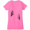 Ladies' Jersey Short-Sleeve Deep V-Neck T-Shirt Thumbnail