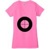 Ladies' Jersey Short-Sleeve Deep V-Neck T-Shirt Thumbnail