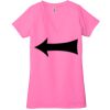 Ladies' Jersey Short-Sleeve Deep V-Neck T-Shirt Thumbnail
