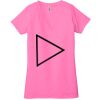 Ladies' Jersey Short-Sleeve Deep V-Neck T-Shirt Thumbnail