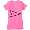 Ladies' Jersey Short-Sleeve Deep V-Neck T-Shirt Thumbnail