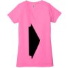 Ladies' Jersey Short-Sleeve Deep V-Neck T-Shirt Thumbnail