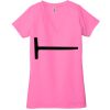 Ladies' Jersey Short-Sleeve Deep V-Neck T-Shirt Thumbnail