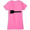 Ladies' Jersey Short-Sleeve Deep V-Neck T-Shirt Thumbnail