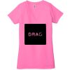 Ladies' Jersey Short-Sleeve Deep V-Neck T-Shirt Thumbnail