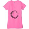 Ladies' Jersey Short-Sleeve Deep V-Neck T-Shirt Thumbnail