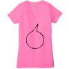 Ladies' Jersey Short-Sleeve Deep V-Neck T-Shirt Thumbnail