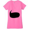 Ladies' Jersey Short-Sleeve Deep V-Neck T-Shirt Thumbnail
