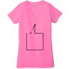 Ladies' Jersey Short-Sleeve Deep V-Neck T-Shirt Thumbnail