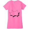 Ladies' Jersey Short-Sleeve Deep V-Neck T-Shirt Thumbnail