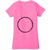 Ladies' Jersey Short-Sleeve Deep V-Neck T-Shirt Thumbnail