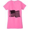 Ladies' Jersey Short-Sleeve Deep V-Neck T-Shirt Thumbnail