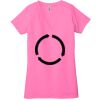 Ladies' Jersey Short-Sleeve Deep V-Neck T-Shirt Thumbnail