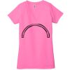 Ladies' Jersey Short-Sleeve Deep V-Neck T-Shirt Thumbnail