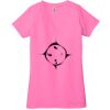 Ladies' Jersey Short-Sleeve Deep V-Neck T-Shirt Thumbnail