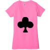 Ladies' Jersey Short-Sleeve Deep V-Neck T-Shirt Thumbnail