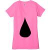 Ladies' Jersey Short-Sleeve Deep V-Neck T-Shirt Thumbnail