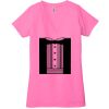Ladies' Jersey Short-Sleeve Deep V-Neck T-Shirt Thumbnail