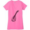 Ladies' Jersey Short-Sleeve Deep V-Neck T-Shirt Thumbnail