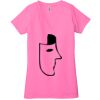 Ladies' Jersey Short-Sleeve Deep V-Neck T-Shirt Thumbnail