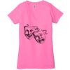 Ladies' Jersey Short-Sleeve Deep V-Neck T-Shirt Thumbnail