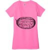 Ladies' Jersey Short-Sleeve Deep V-Neck T-Shirt Thumbnail