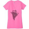 Ladies' Jersey Short-Sleeve Deep V-Neck T-Shirt Thumbnail