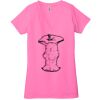 Ladies' Jersey Short-Sleeve Deep V-Neck T-Shirt Thumbnail