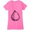 Ladies' Jersey Short-Sleeve Deep V-Neck T-Shirt Thumbnail