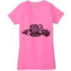 Ladies' Jersey Short-Sleeve Deep V-Neck T-Shirt Thumbnail
