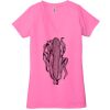 Ladies' Jersey Short-Sleeve Deep V-Neck T-Shirt Thumbnail