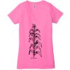 Ladies' Jersey Short-Sleeve Deep V-Neck T-Shirt Thumbnail