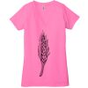 Ladies' Jersey Short-Sleeve Deep V-Neck T-Shirt Thumbnail