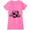 Ladies' Jersey Short-Sleeve Deep V-Neck T-Shirt Thumbnail